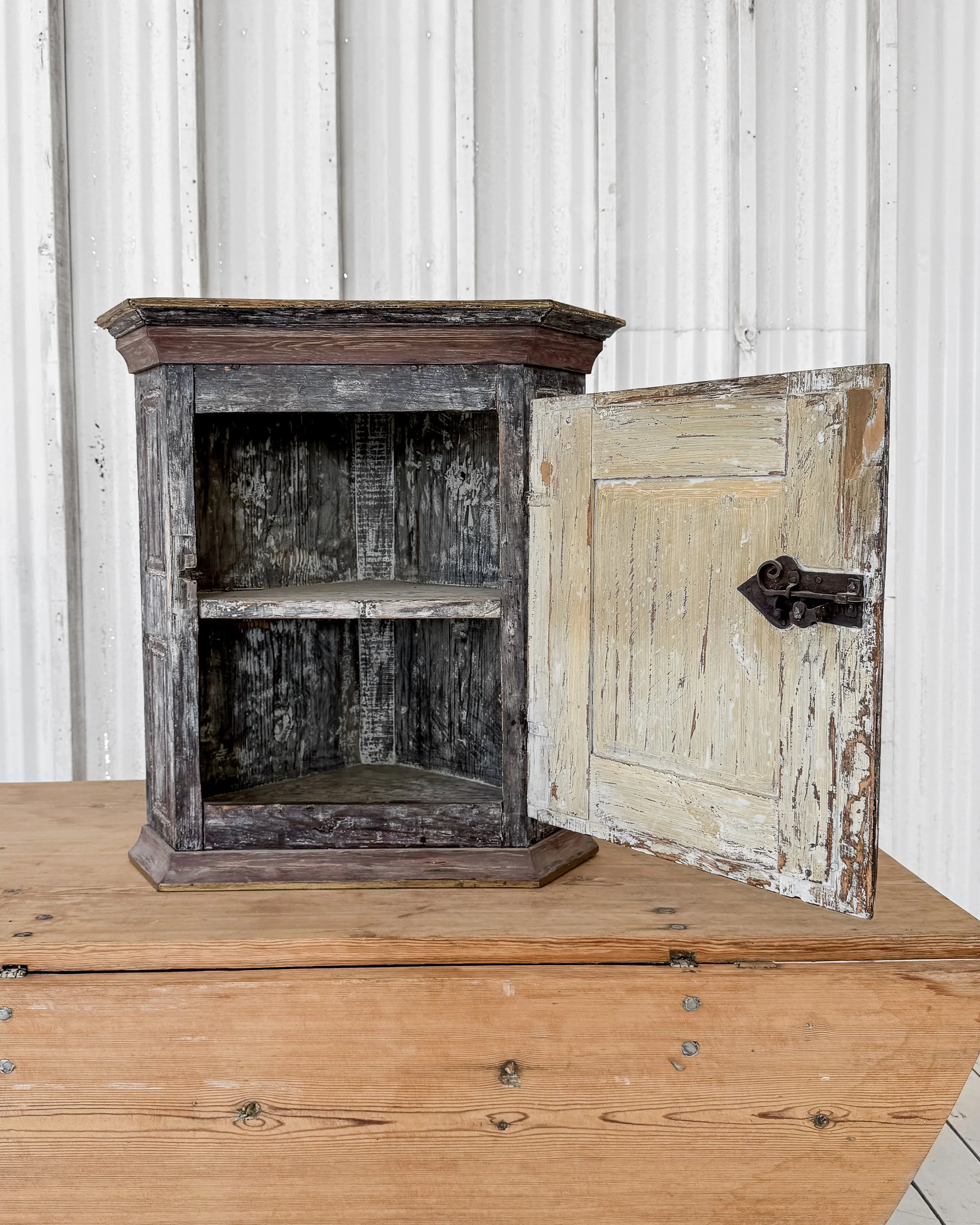 19th Century Dry Scraped Swedish Cupboard — East End Salvage